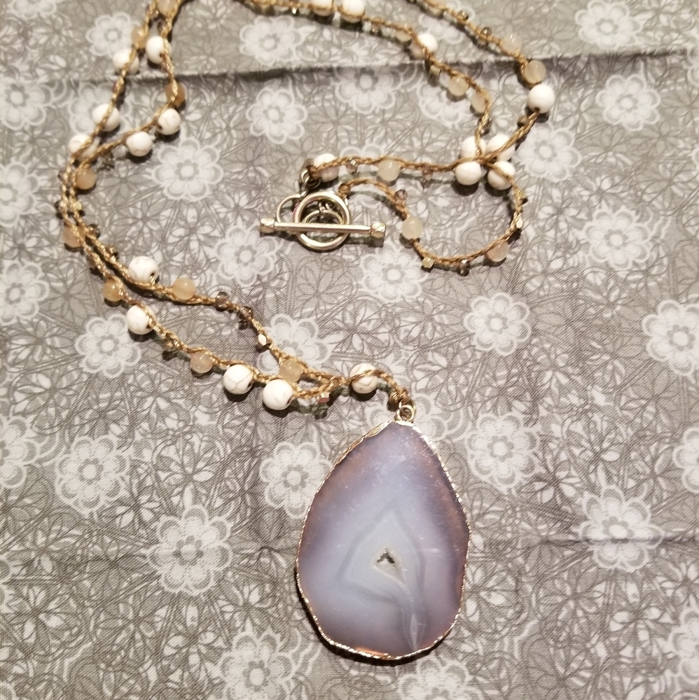 Geode necklace